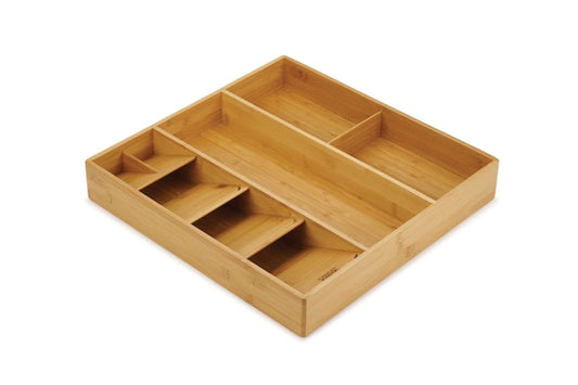 DrawerStore Bamboo Organizer für Besteck, Küchenhelfer und Kochzubehör