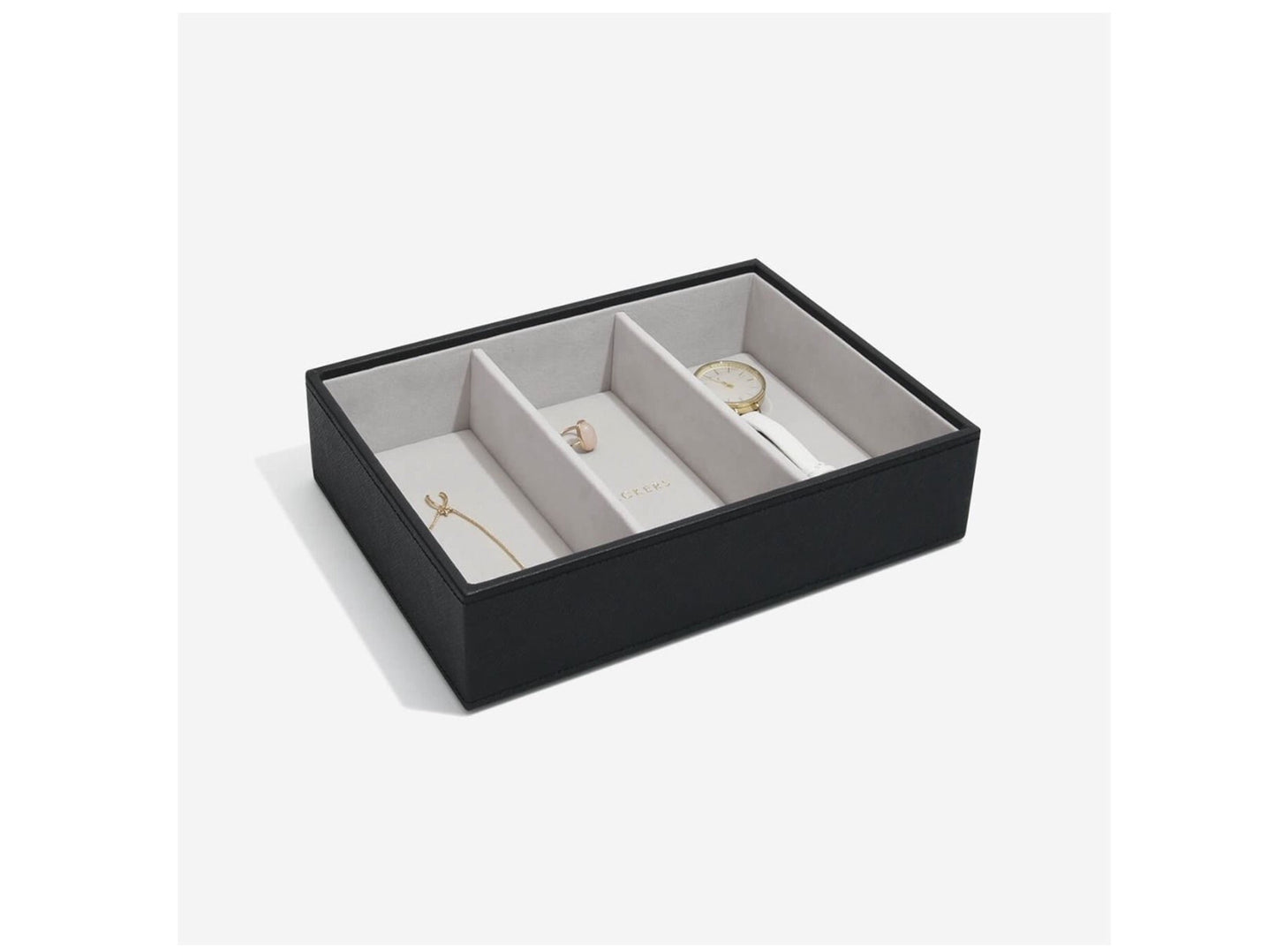 Schmuckschatulle "Classic" 3-Section Box schwarz