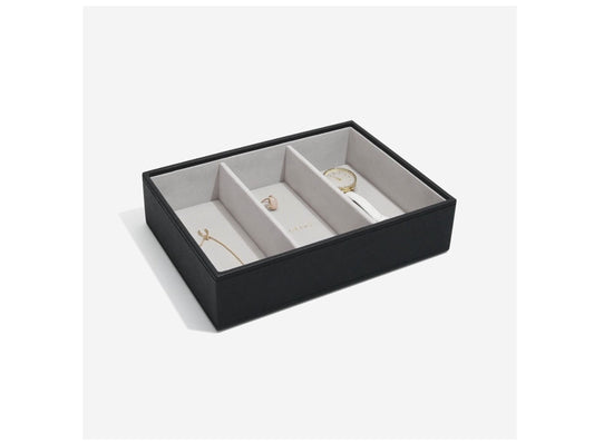 Schmuckschatulle "Classic" 3-Section Box schwarz