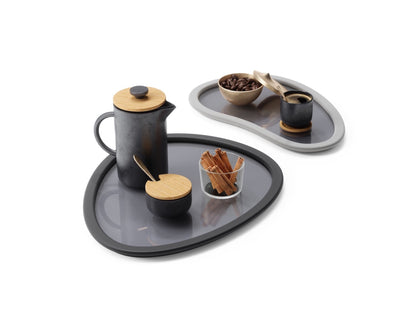 Tablett Serviertablett Hub 2er Set