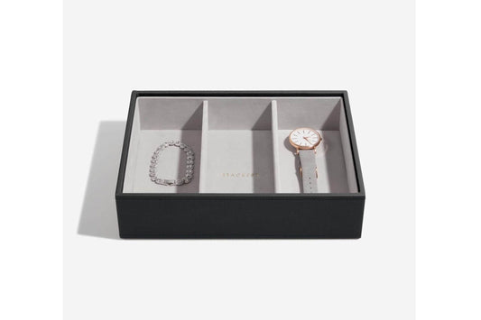 Schmuckschatulle "Classic" 3-Section Box schwarz