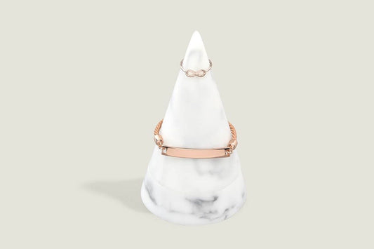 Schmuckaufbewahrung Ringhalter Peak Marmor Optik